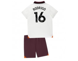 Manchester City Rodri Hernandez #16 Udebanesæt Børn 2023-24 Kort ærmer (+ korte bukser)